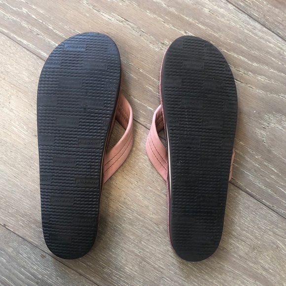 Pink authentic Rainbow flip flops - Picture 4 of 5
